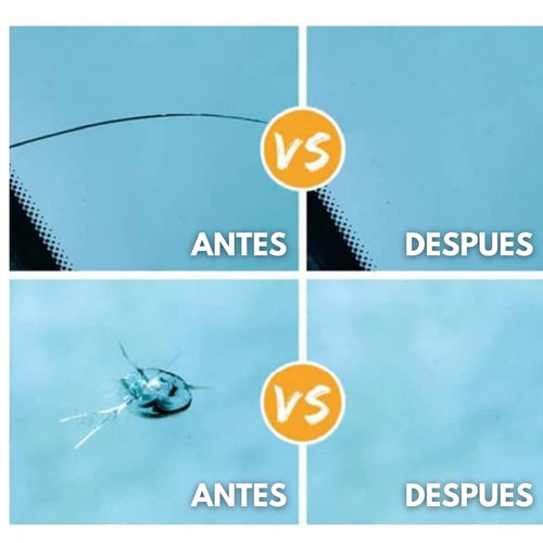 Kit Reparador de cristales VidrioFix® – Repara parabrisas, pantallas y espejos al instante.