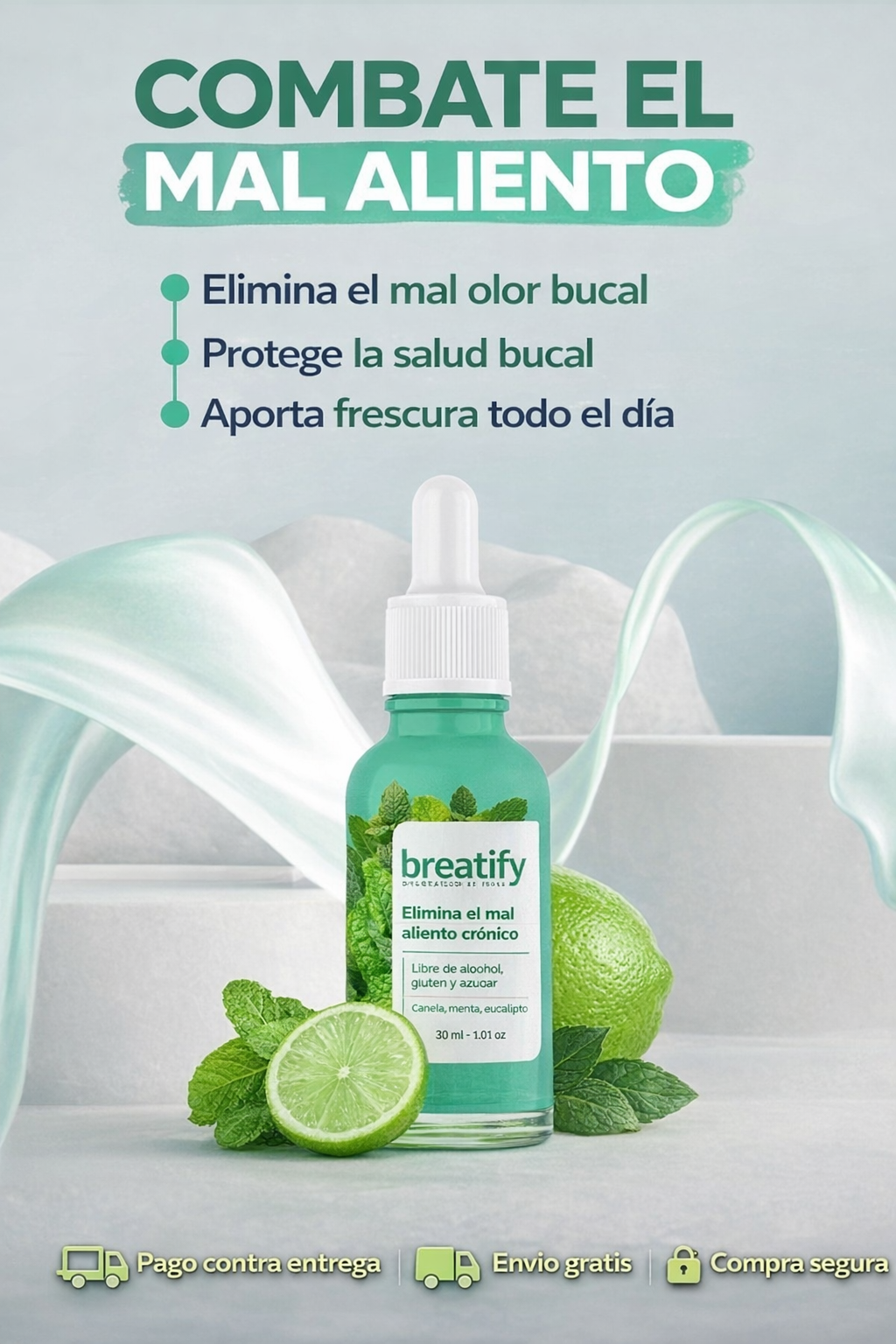 BREATIFY - Serum eliminador de mal olor bucal