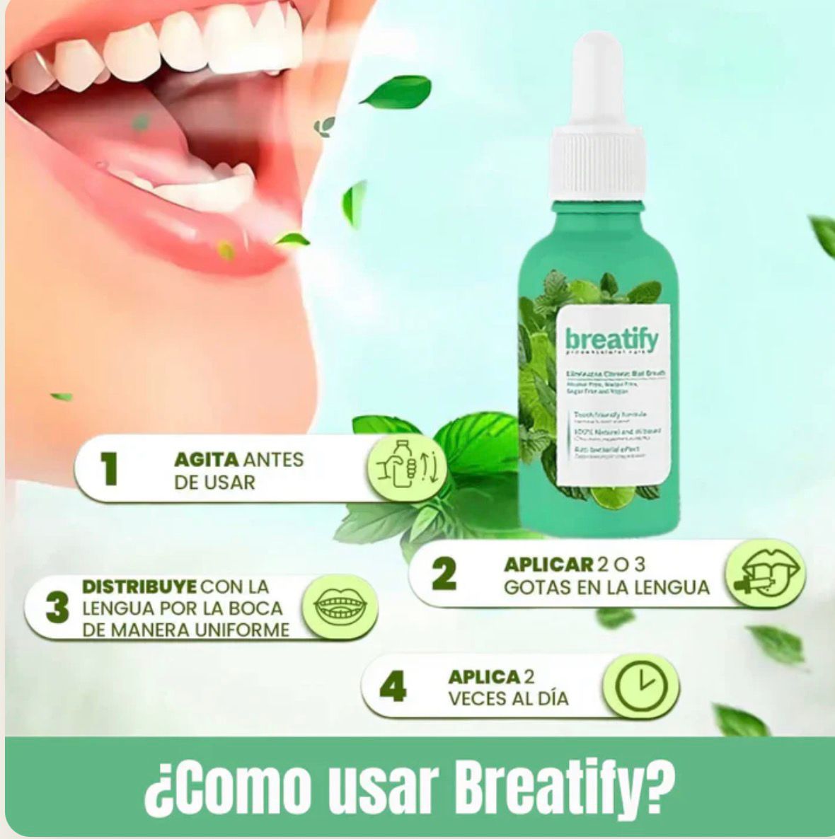 BREATIFY - Serum eliminador de mal olor bucal